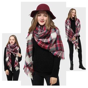 BOGO Free❣️ Plaid Square Scarf